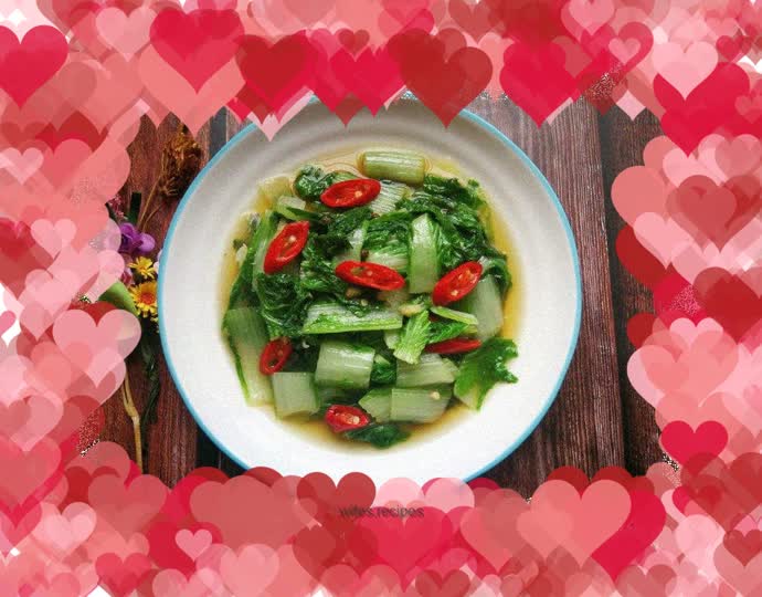 Chinese cabbage in oyster sauce