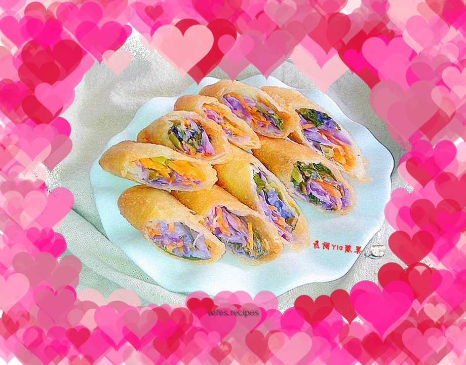 Vegetable Salad Spring Rolls