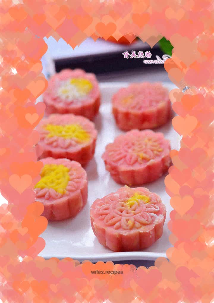 You can make mooncakes without an oven--color-blocked snowskin mooncakes