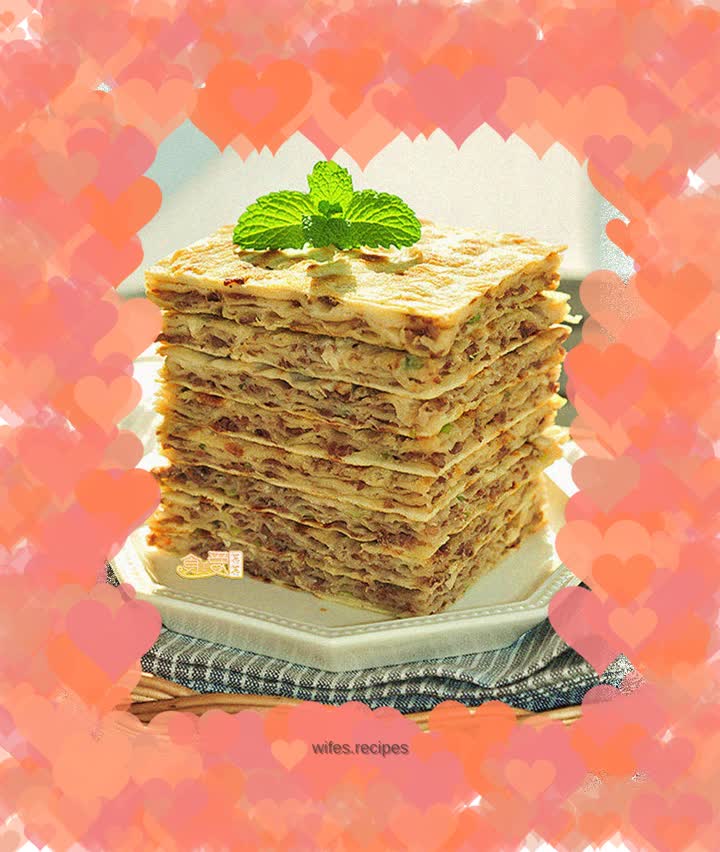 How to make the mouth-watering Shandong famous food [Hot Noodle Thousand Layer Beef Patties]