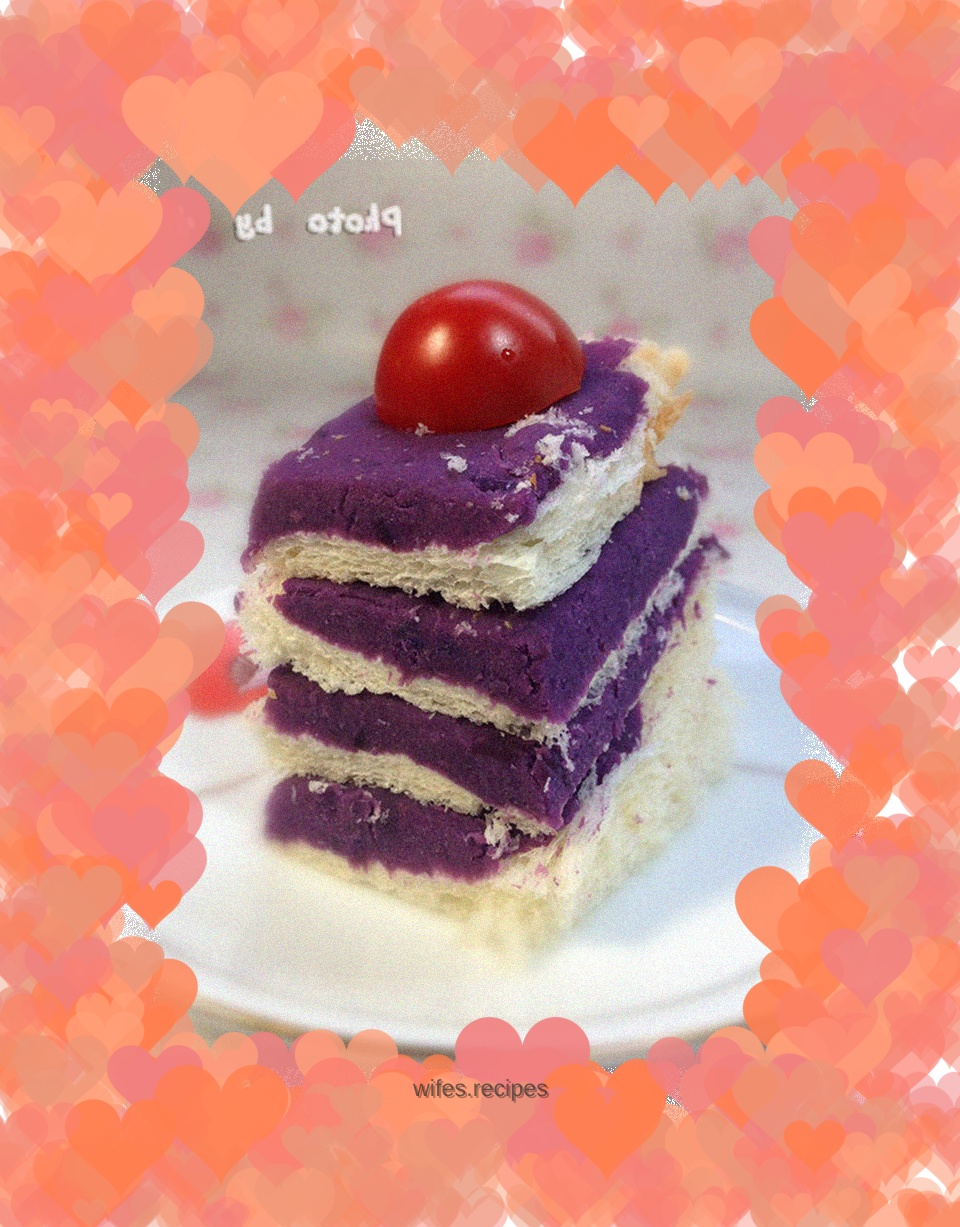 Perfect pairing----Purple Sweet Potato Sandwich