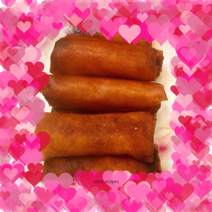 Three fresh spring rolls