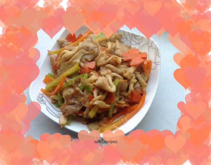 Stir-fried small yellow mushrooms