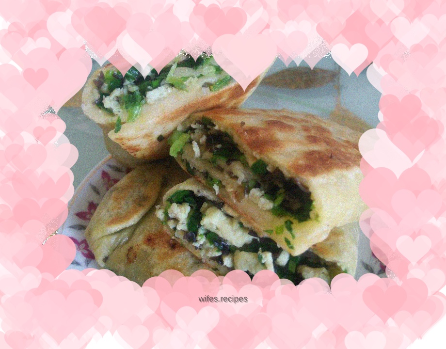 Simple version of leek pancake with less oil (Zhezi)