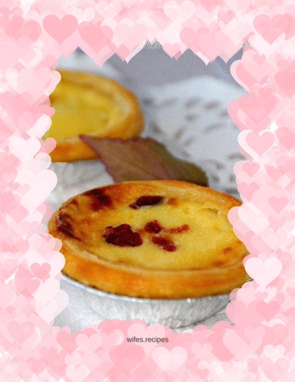 Cranberry Egg Tart