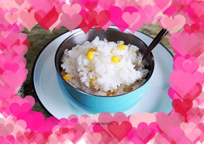 Steamed corn rice