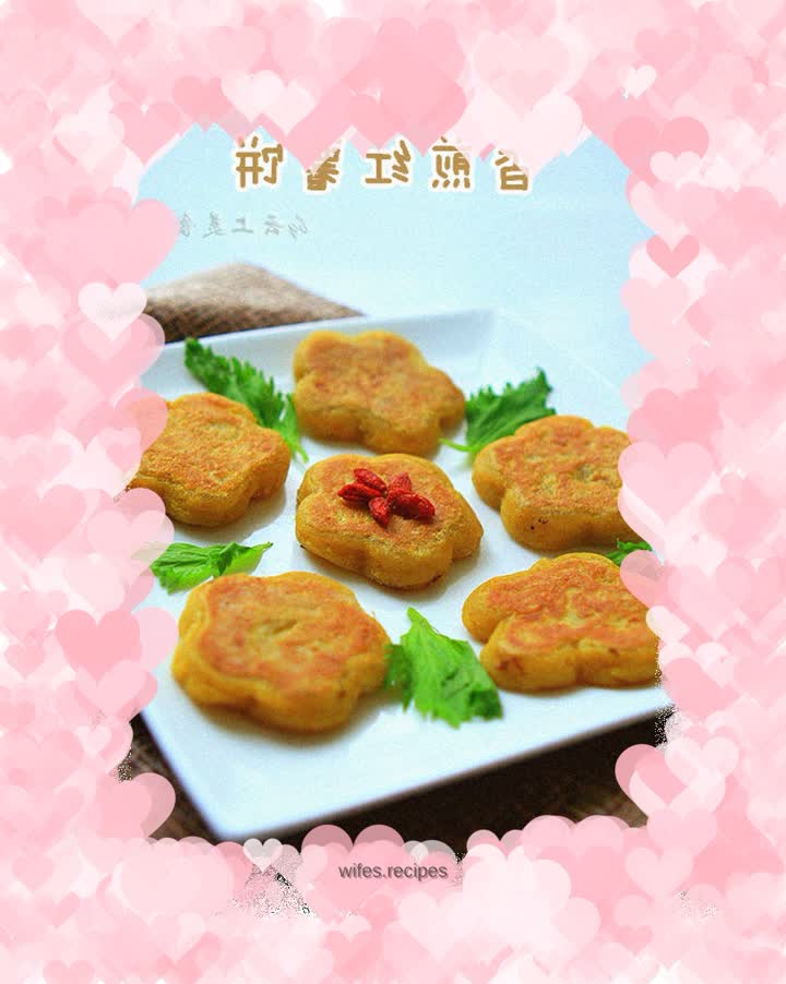 Pan-fried sweet potato pancakes