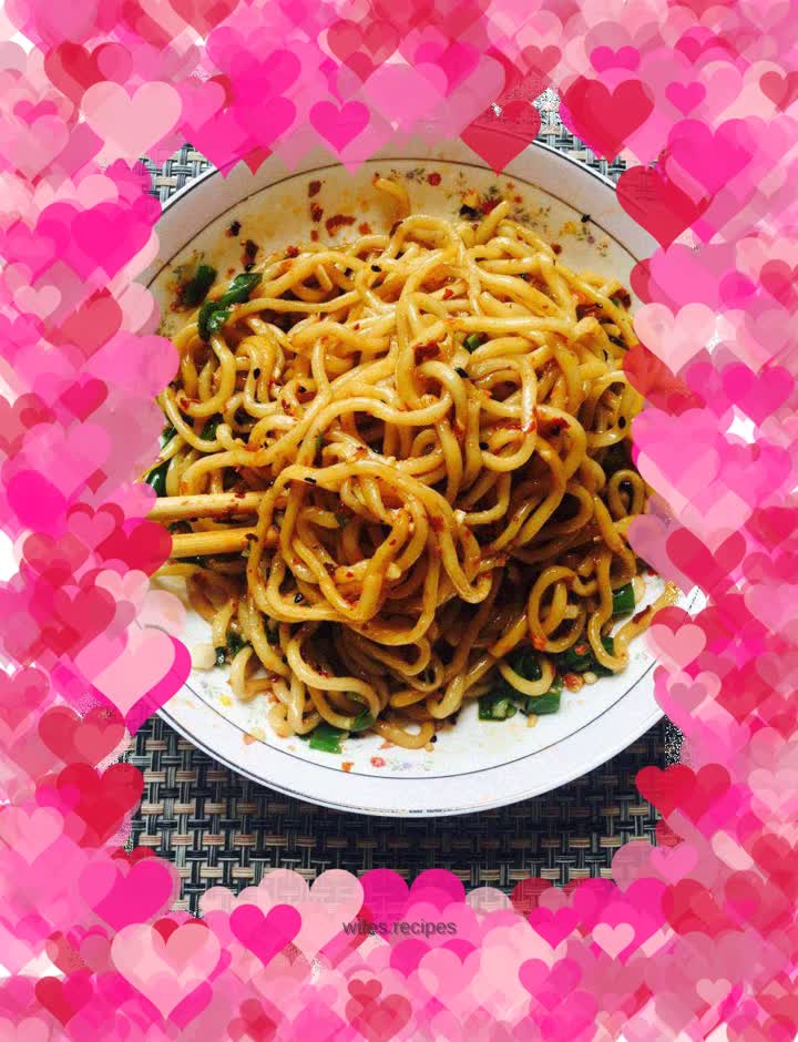 Green onion cold noodles