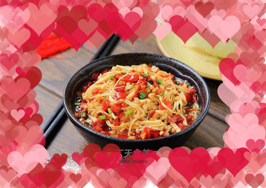 Chopped Pepper Enoki Mushroom