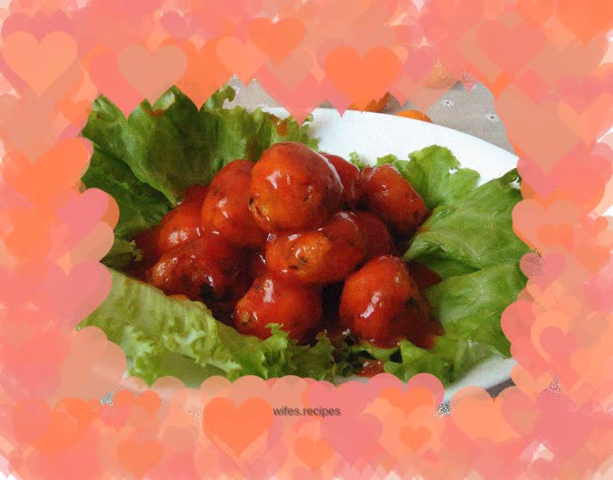 Tomato Sauce Radish Meatballs