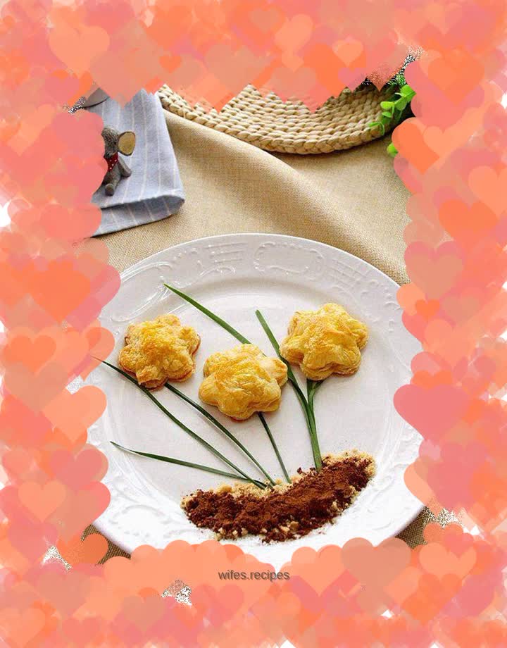 Flower coconut pumpkin cake