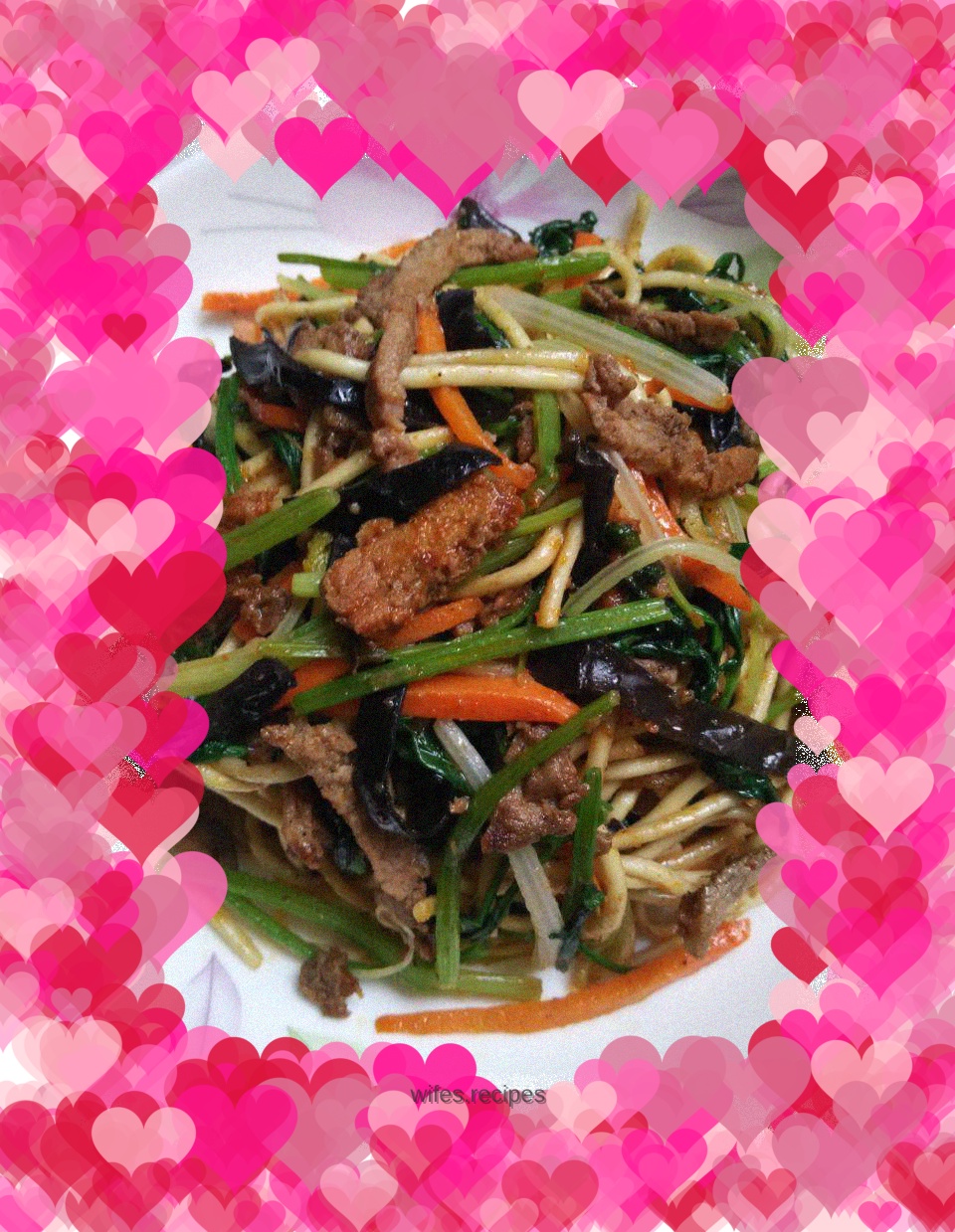 Home-cooked fried noodles—good time alone