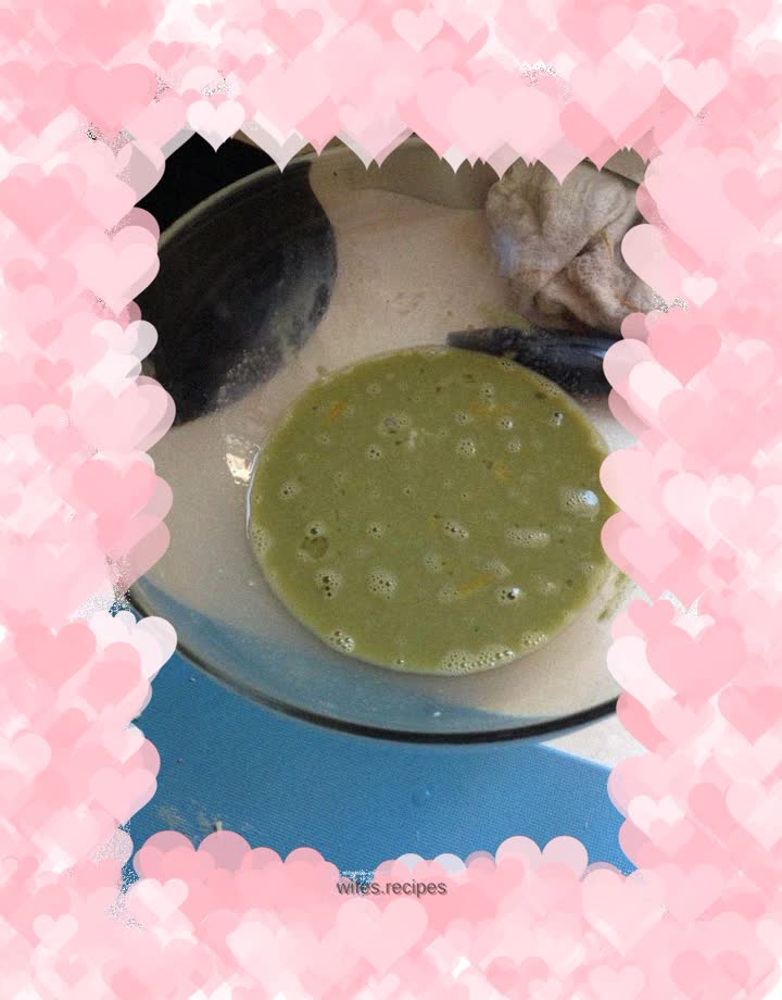 Homemade matcha tart