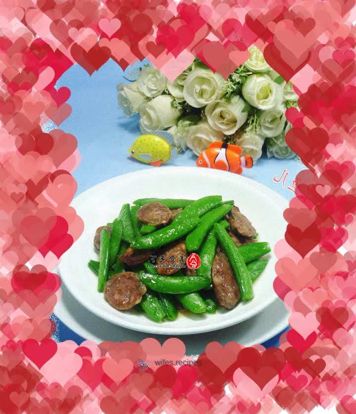 Stir-fried Sweet Beans with Spicy Sausage