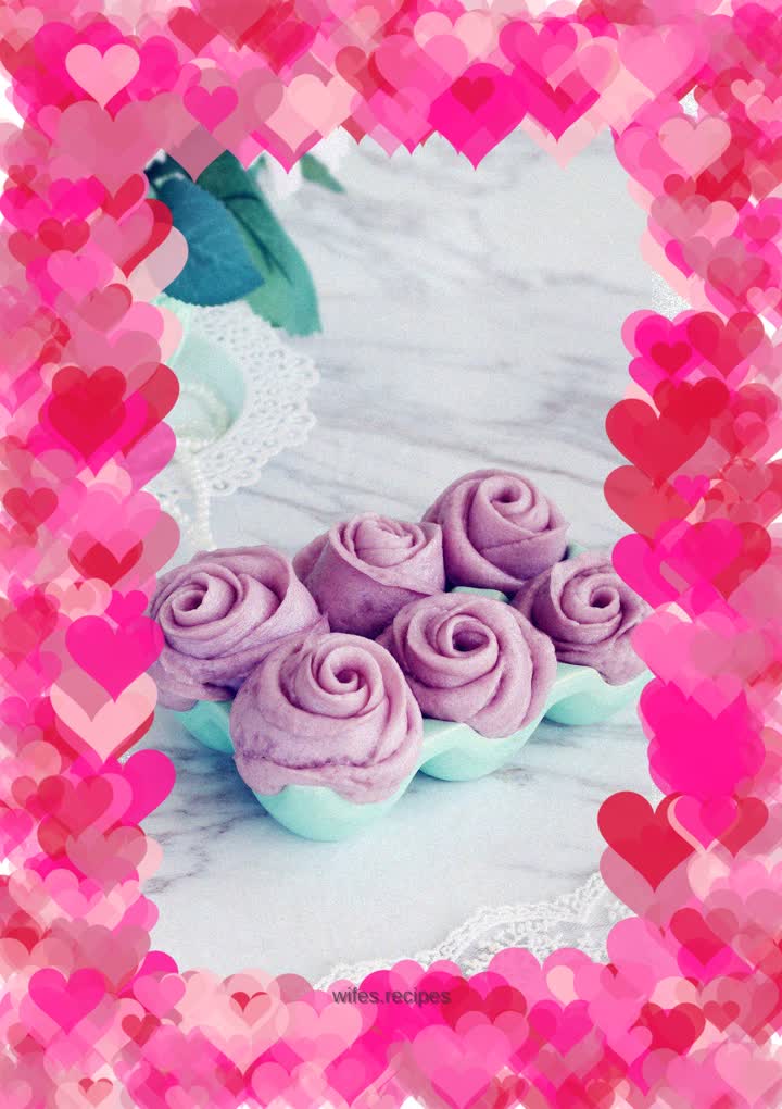 Purple Rose Steamed Buns