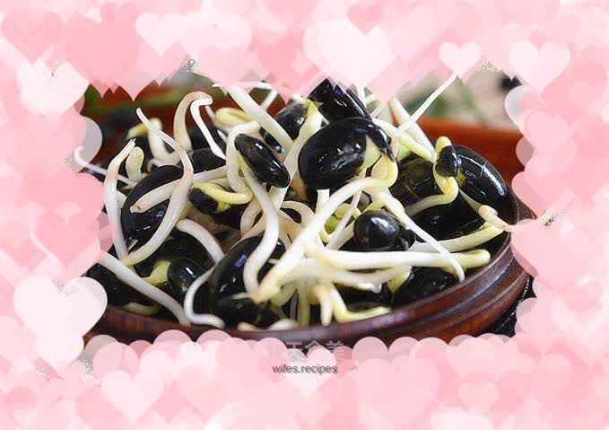 Homemade black bean sprouts