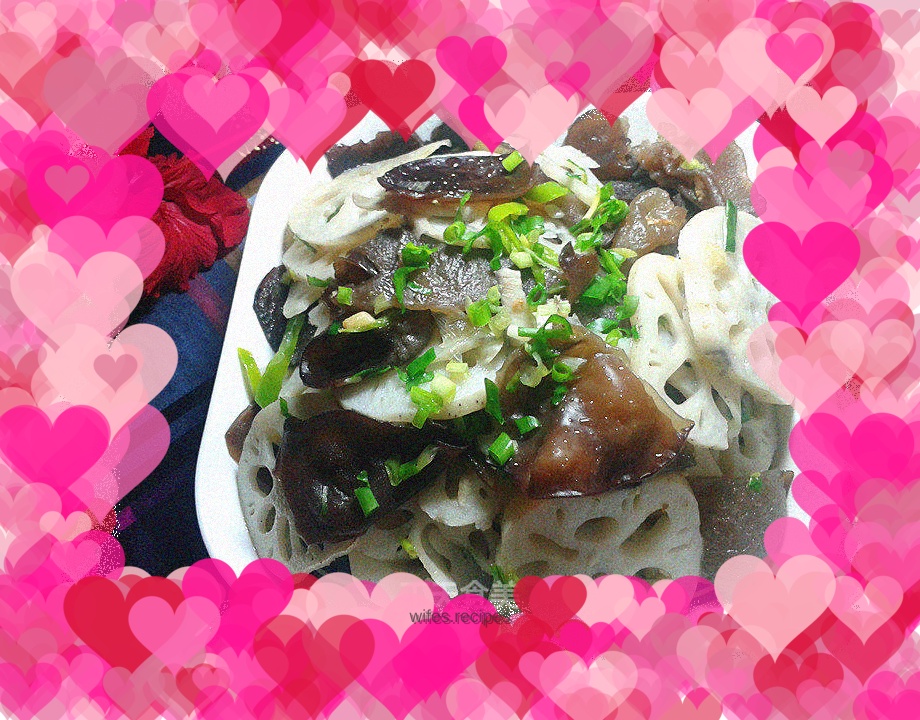 Stir-fried lotus root with fungus