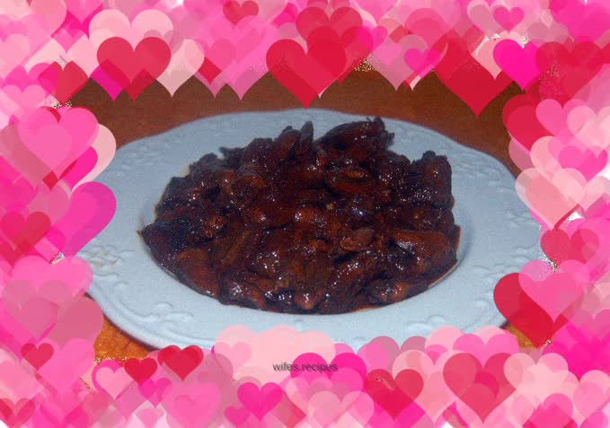 Chicken hearts with black bean sauce