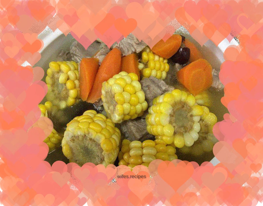 Carrot, Corn and Pork Ribs Soup