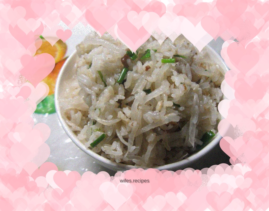 Missing the taste of my childhood---caipou rice
