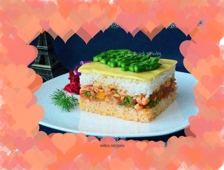 Salmon rice sandwich