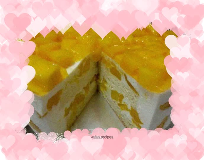Mango mousse cake