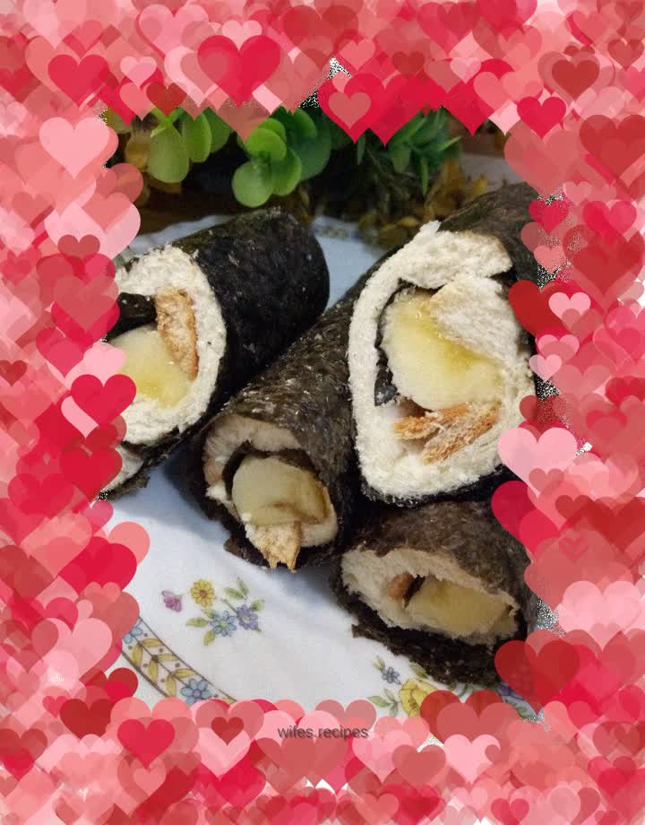Seaweed Banana Toast Rolls