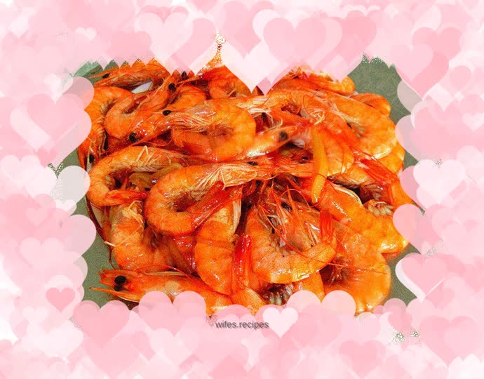 Braised prawns