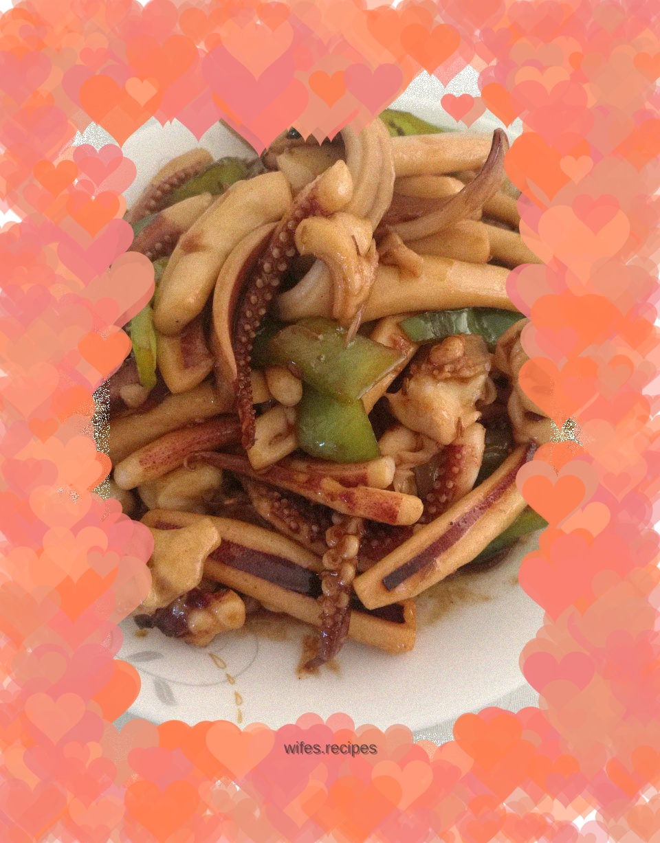 Fried squid with hot pepper