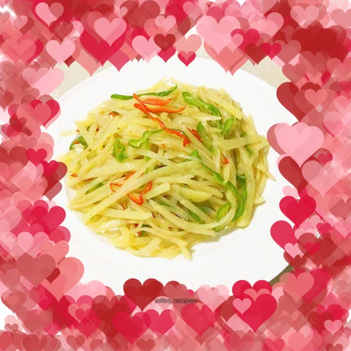 Fried shredded potatoes