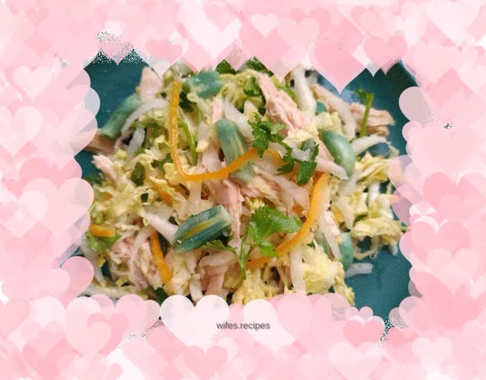 Chicken Breast with Laba Garlic and Cabbage