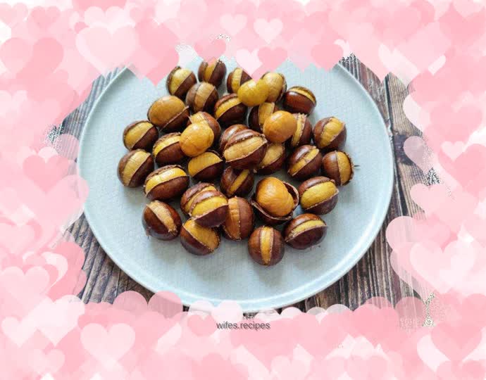 Oven version roasted chestnuts