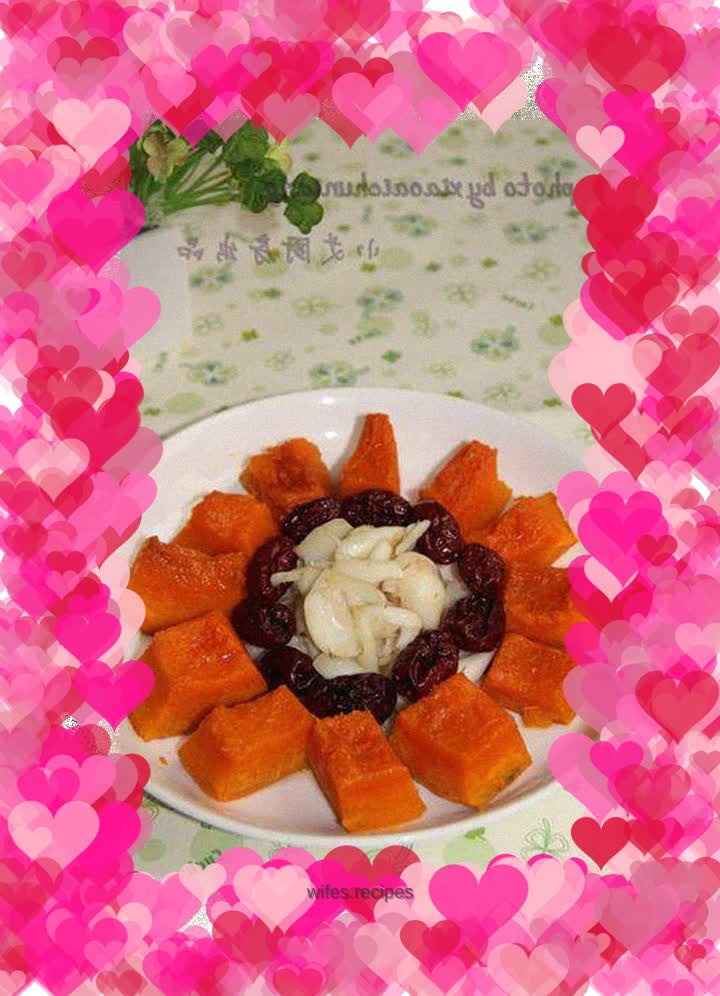 Steamed Pumpkin with Red Dates and Lily