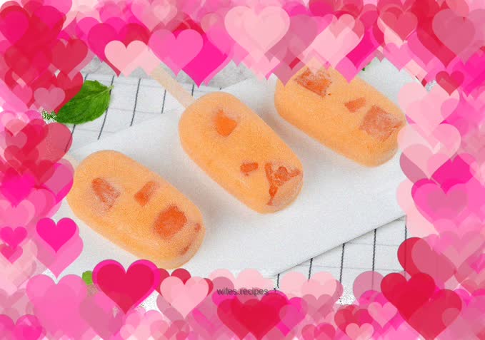 DIY papaya coconut milk ice cream