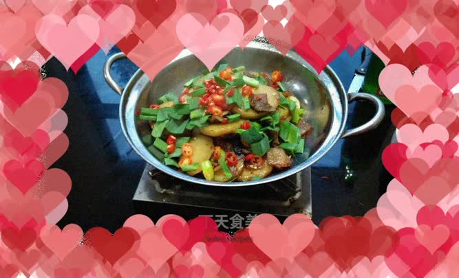 Grilled Pork with Potato Slices