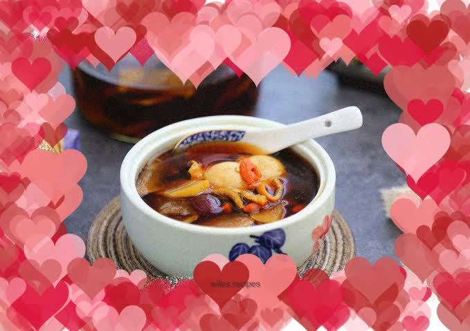 Oil-reducing, fat-reducing, beautifying and replenishing apple soup