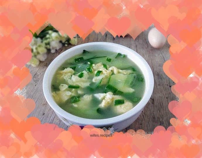 Cucumber and egg soup