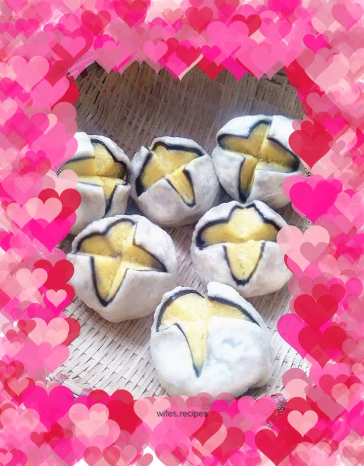 Steamed buns can also be used as snacks Milk Flower Steamed Buns