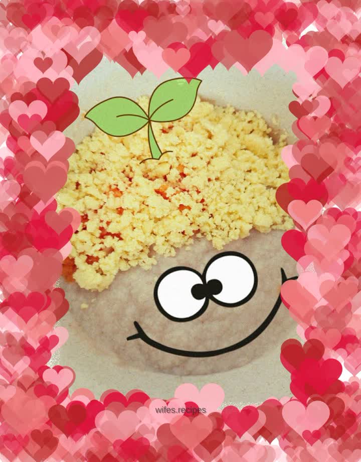 Egg yolk carrot rice noodles