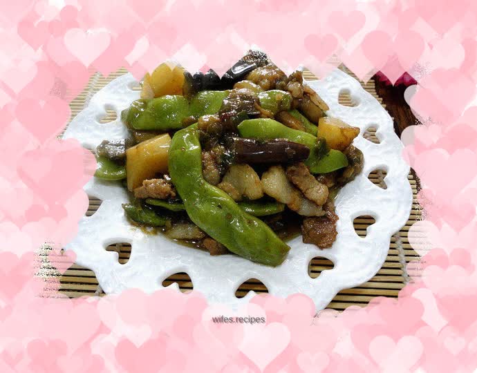 Bean, eggplant and potato stew