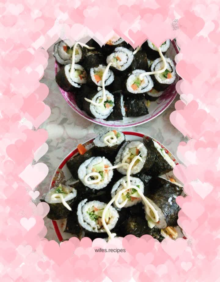 Homemade sushi
