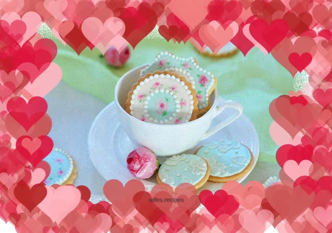 Pastoral Floral Frosted Cookies