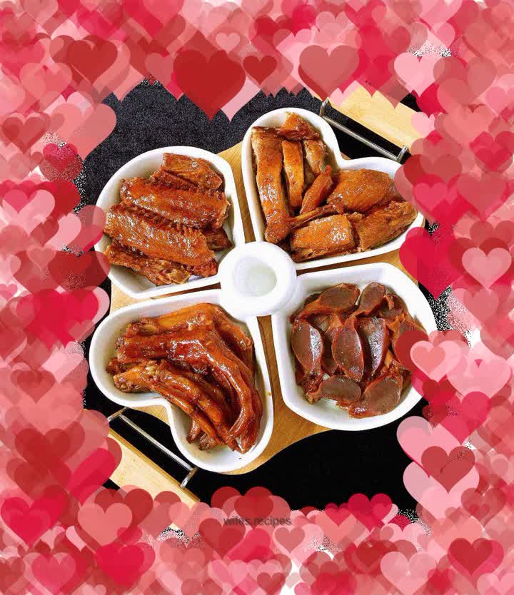 Duck marinated platter