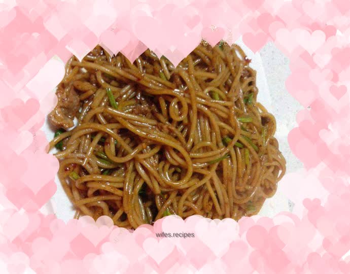 Fried pork noodles