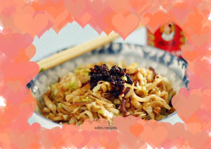 Vegetarian fried pancakes with Lao Gan Ma