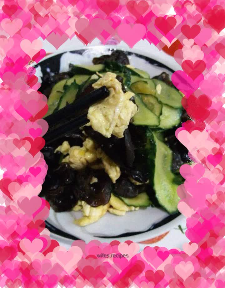 Golden Jade Slices~Egg, Fungus and Cucumber Slices