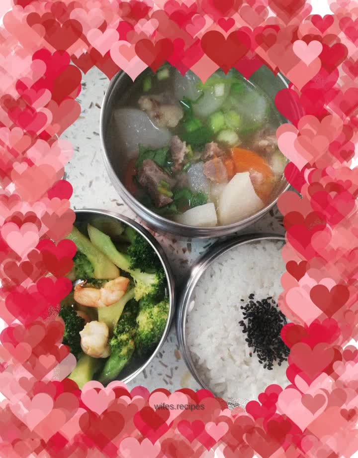 Mutton and radish soup