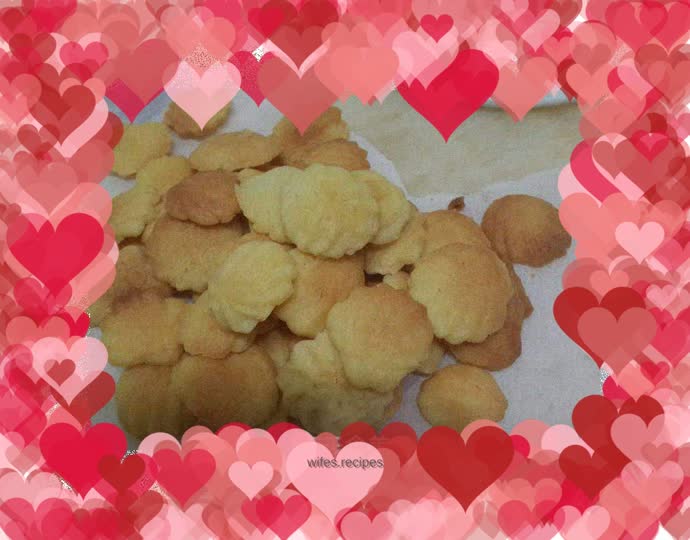 Microwave version of milk cookies