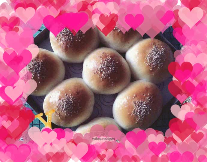 Red bean paste bread