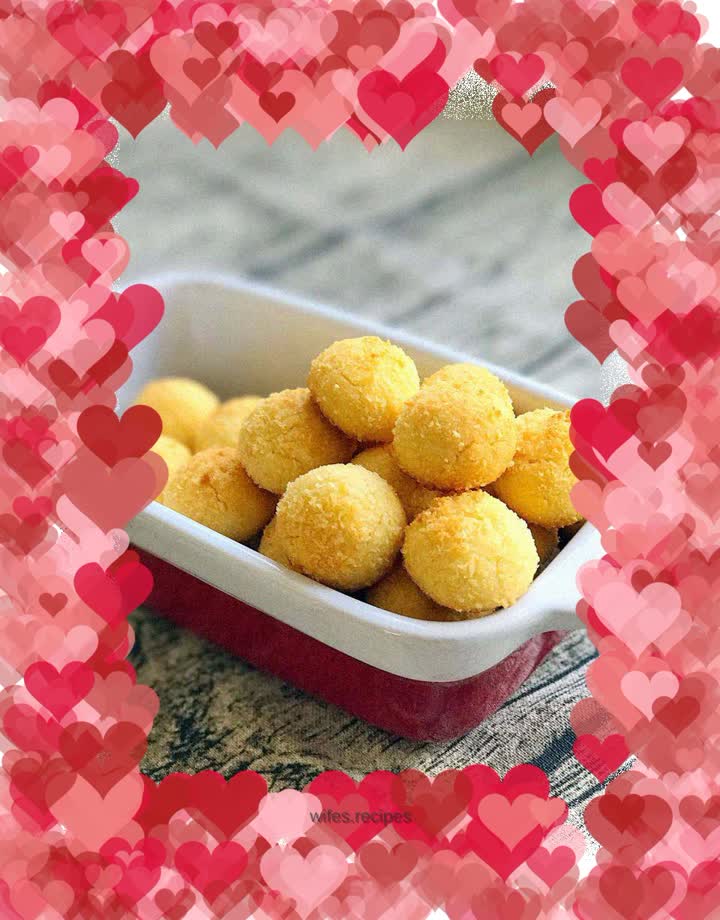 Egg yolk and coconut balls